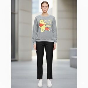 Disney Winnie the Pooh "Ok But First Hunny" Sherpa Sweatshirt Womens 3X Cozy